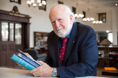 After decades of building relationships and literary sleuthing, English professor emeritus Ron Schuchard is bringing the complete prose of acclaimed modernist T.S. Eliot to the world. Photo courtesy of Emory Photo/Video.